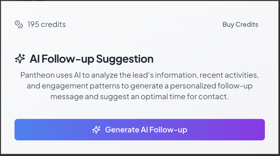 AI Follow-up Interface