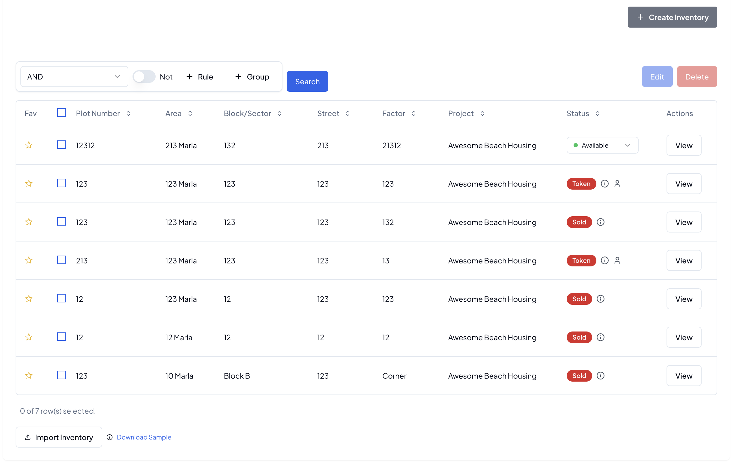 Inventory Management Dashboard