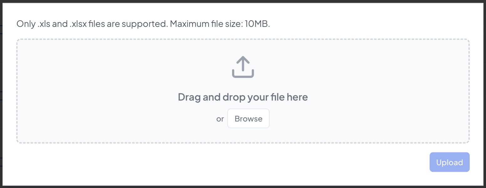 Lead Import Interface